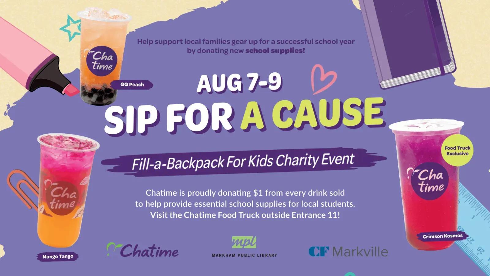 [CF Markville] Chatime - Every Sip Gives Back