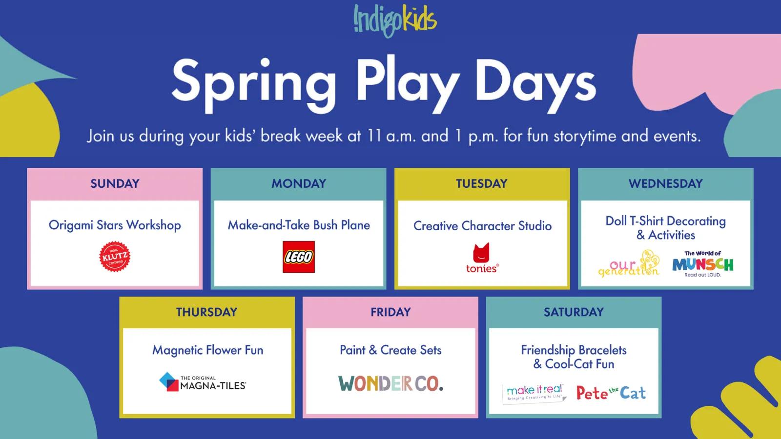 Spring Play Days at Indigo!