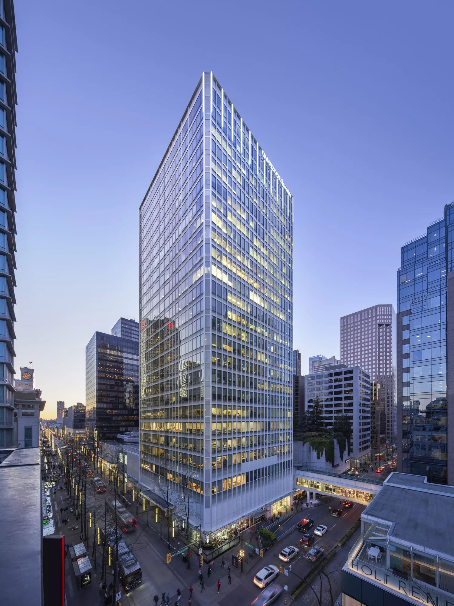 [Office] [Pacific Centre] - 609 Granville Building Exterior 