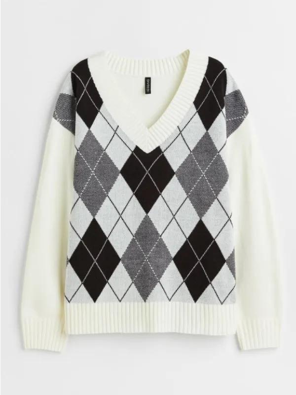 H&M Argyle Sweater