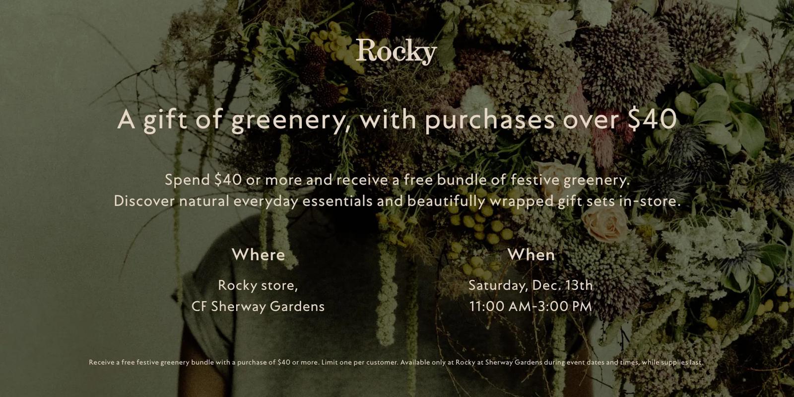 [CF Sherway Gardens] Rocky Mountain Soap Event