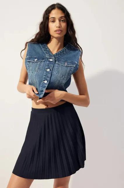 H&M Pleated Jersey Skirt