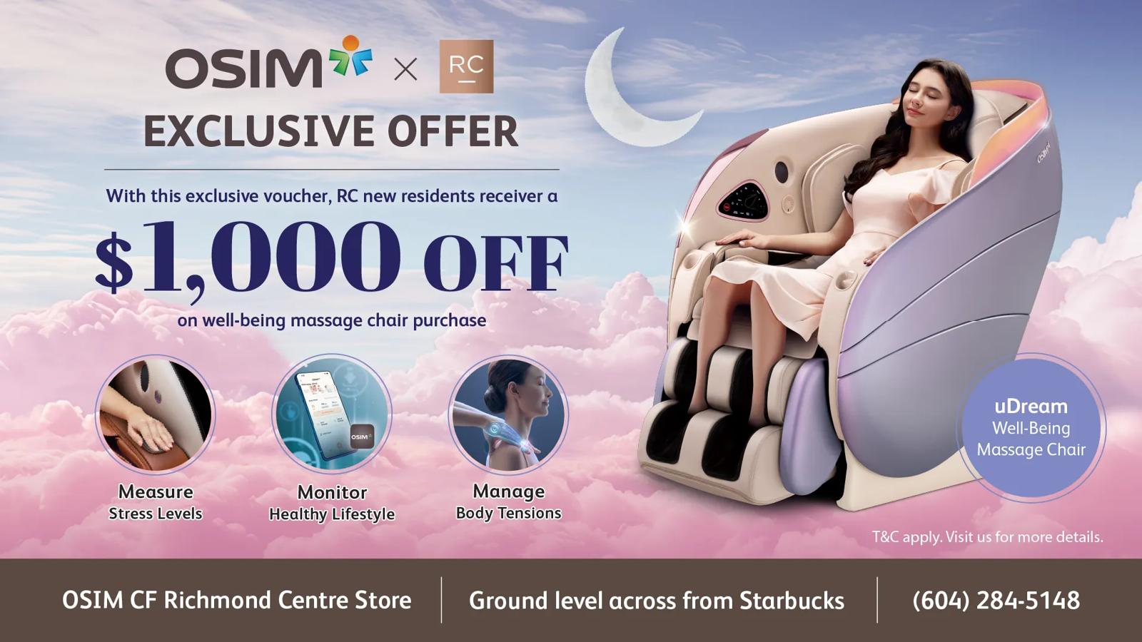 RIC 2025 Resident Offers | OSIM Promotion Creative