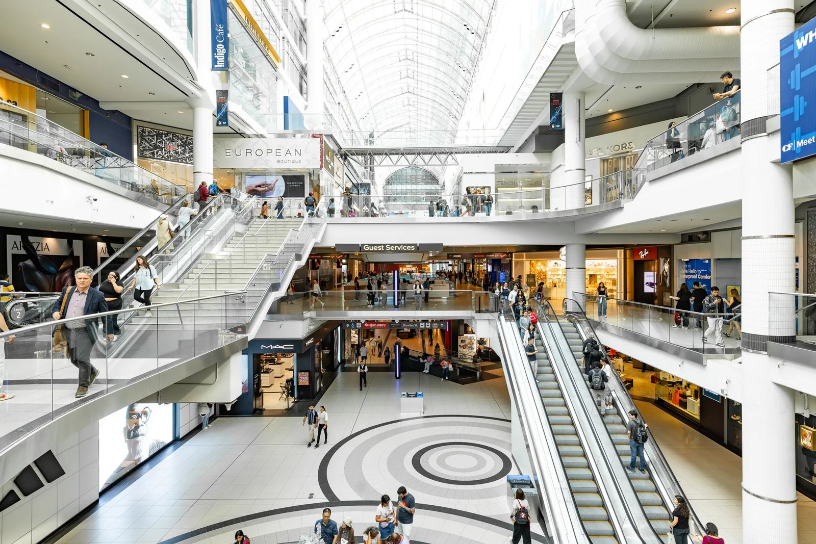 World Class Retail Toronto Eaton Centre South view