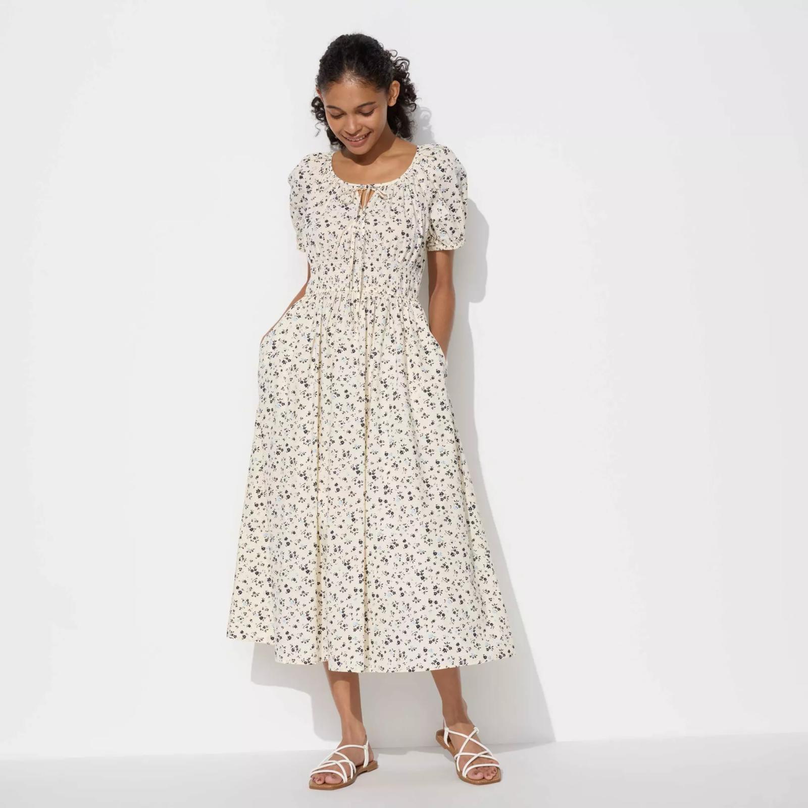 Chinook | Stampede Soiree | Uniqlo | Printed Volume Sleeve Dress | Image