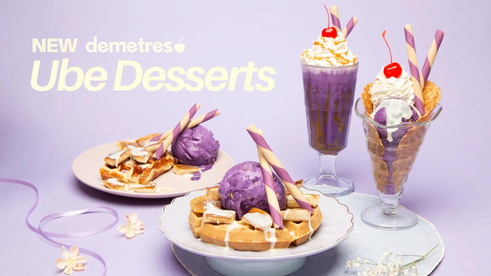 [CF Shops at Don Mills] Demetres' new Über Ube desserts are here!