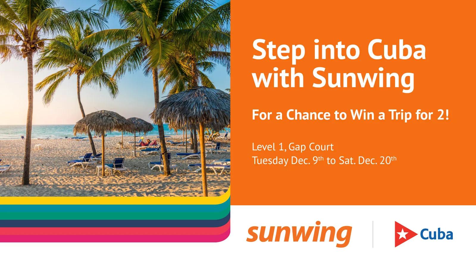 [CF Toronto Eaton Centre] Step into Cuba: Sunwing’s Immersive Travel Experience