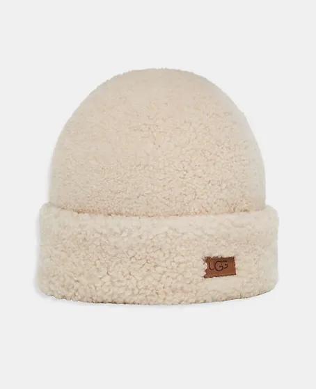 Ugg - Curly Sheepskin Cuff Touque