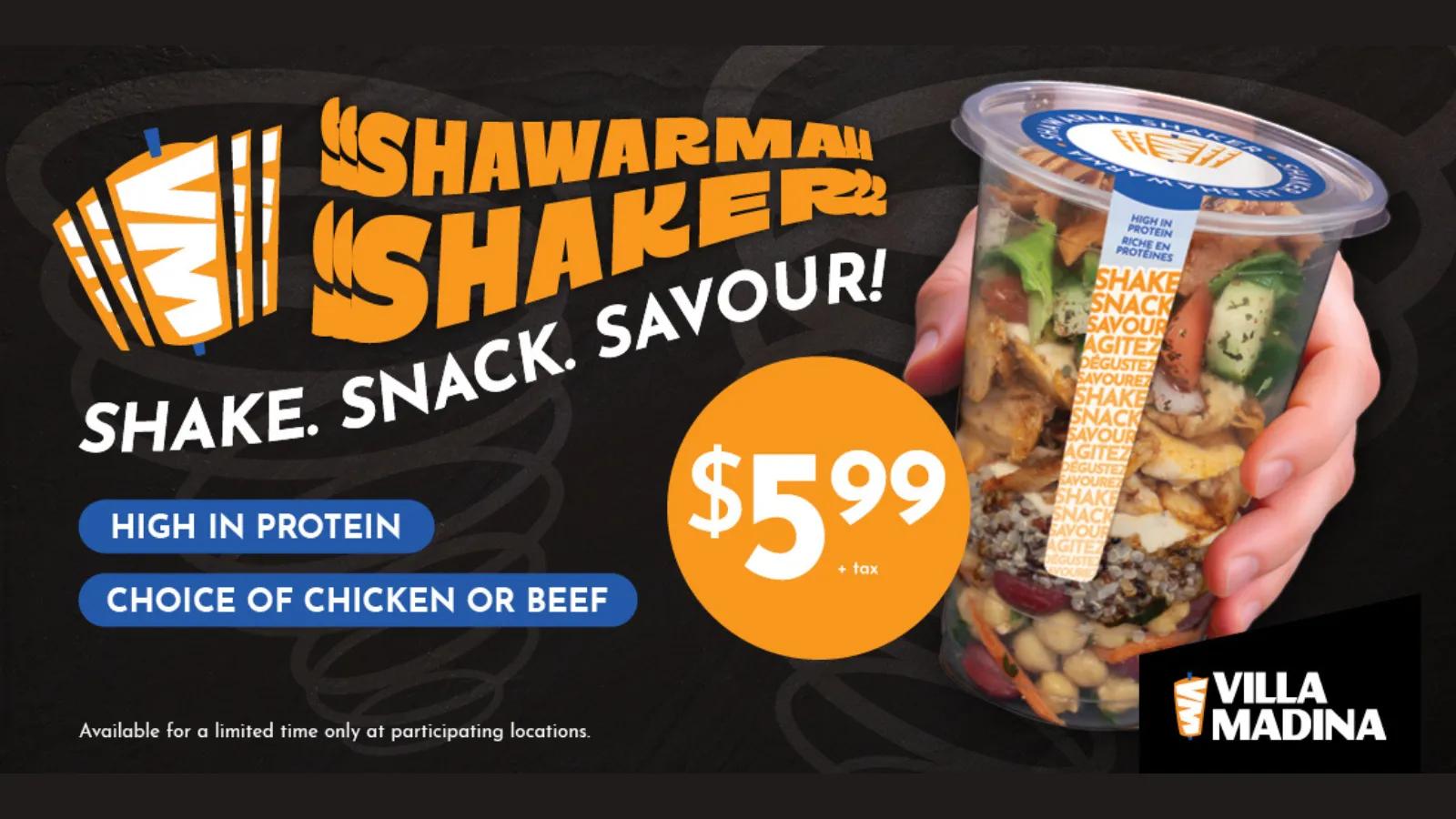 [CF Sherway Gardens] NEW at Villa Madina: Shawarma Shaker