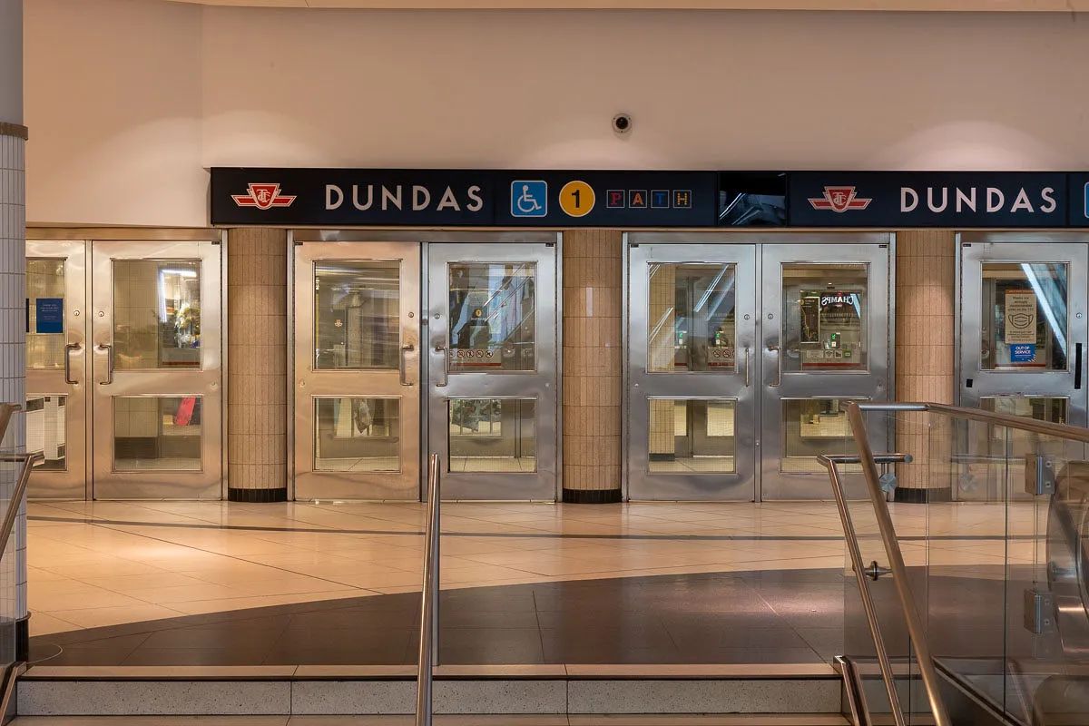 Dundas Station entrance from TEC