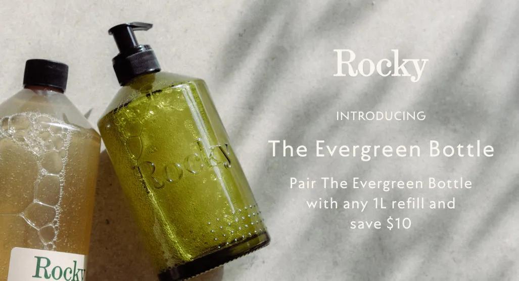[CF Sherway Gardens] Rocky is excited to have launched our beautiful new Evergreen Bottle last week!